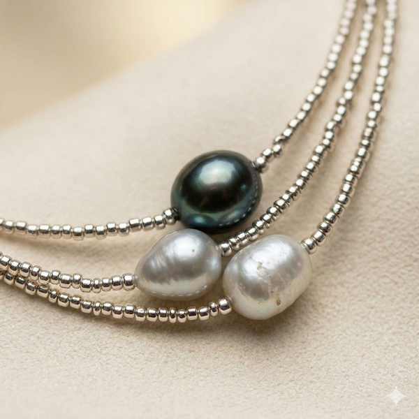 Collar de perlas naturales