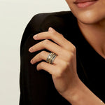 Anillo Vintage de Oro y Plata Antiguo