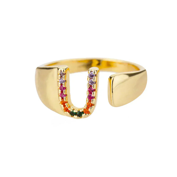 U - Stainless Steel Initial Ring