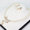 Fabienne - Collar de perlas + conjunto de pendientes