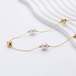 Jana – Pendientes de perlas minimalistas con cierre de presión.