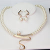 Susanna - Collar de perlas naturales + set de pendientes