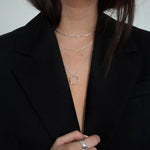 Collar abierto de tres hileras