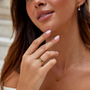 Elisa – Anillo dorado con delicada doble fila.
