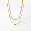 Klára – Two-layered gold necklace with a modern shine.