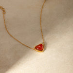 Marlena – Collar delicado con colgante en forma de gota brillante.