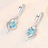 Saphira – Pendientes con piedras azul brillante.