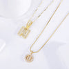 Conjunto de collares con iniciales de moissanita