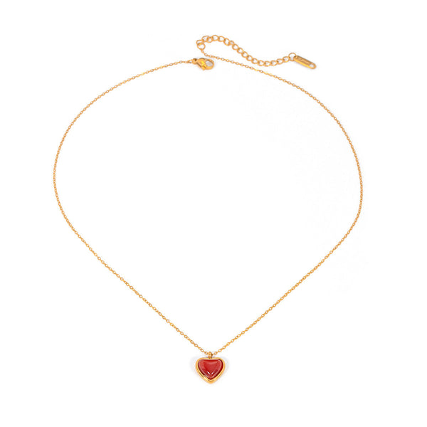 Marlena – Collar delicado con colgante de gota brillante.