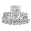 Jaily Conjunto de anillos de boda de 3 piezas