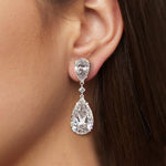Melanie – Drop Cubic Zirconia Earrings