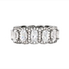 Leona – Anillo de diamante con tres filas brillantes.