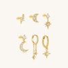 Pavlína – Pendientes de oro delicados con un diseño moderno.
