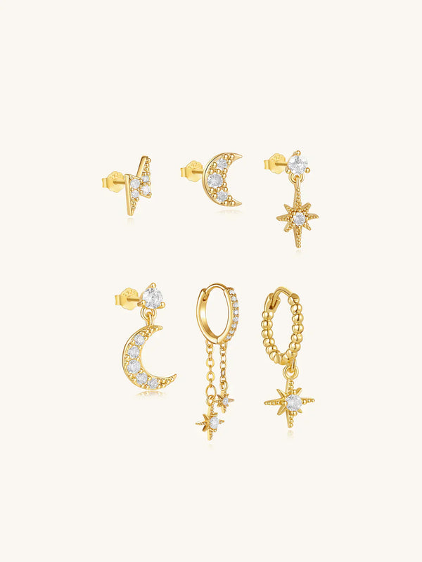 Pavlína – Pendientes de oro delicados con un diseño moderno.
