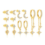 Pavlína – Pendientes de oro delicados con un diseño moderno.