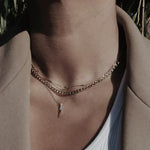 Flat link necklace