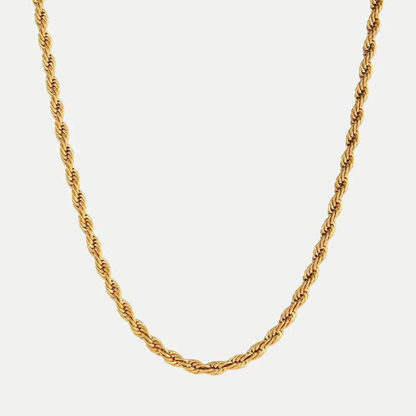 Helena – Collar dorado con decoración punteada.