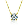 Rafaela - Collar de Zircón Baño de Oro de 18K en Plata de Ley