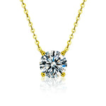 Rafaela - Collar de Zircón Baño de Oro de 18K en Plata de Ley
