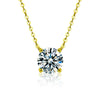 Rafaela - Collar de zirconia bañado en oro de 18K