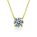 Rafaela - Collar de zirconia bañado en oro de 18K