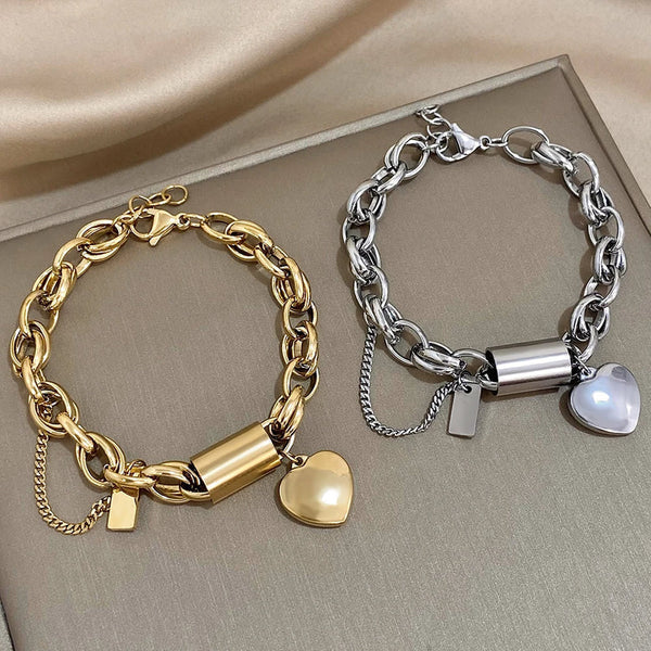 Pulsera Chunky Herzstück | Oro