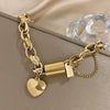 Pulsera Chunky Herzstück | Oro