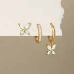 Patricia – Pendientes de oro con una estructura delicada.