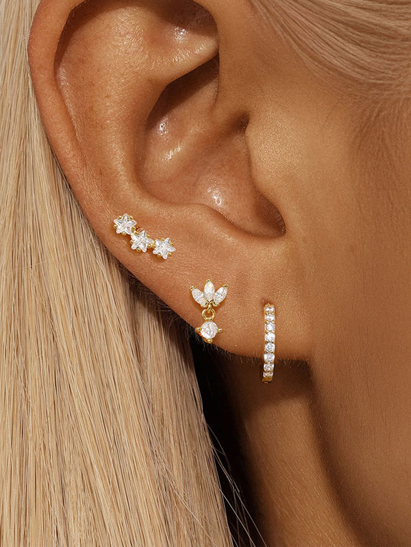 Greta-Luisa – Pendientes dorados con elegante delicadeza.