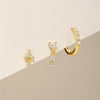 Eva – Pendientes de oro con un brillo simple