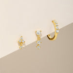 Eva – Pendientes de oro con un brillo simple