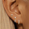 Eva – Pendientes de oro con un brillo simple