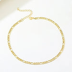 Valerie – Collar dorado con una estructura simple de eslabones.