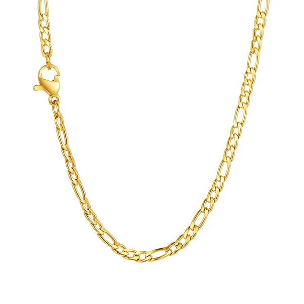Valerie – Gold necklace with a simple link structure.