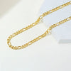 Valerie – Gold necklace with a simple link structure.