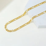 Valerie – Gold necklace with a simple link structure.
