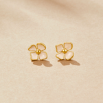 Greta – Pendientes redondos con diseño floral.
