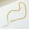 Valerie – Gold necklace with a simple link structure.