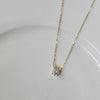 Rafaela - Collar de zirconia bañado en oro de 18K