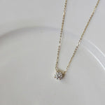 Rafaela - Collar de zirconia bañado en oro de 18K