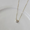 Rafaela - Collar de Zircón Baño de Oro de 18K en Plata de Ley