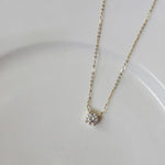 Rafaela - Collar de Zircón Baño de Oro de 18K en Plata de Ley