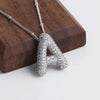 Necklace with letter pendants