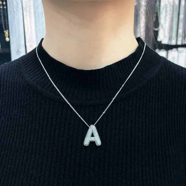 Necklace with letter pendants