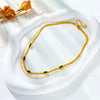 Collar Retro de Doble Capa Sorella Gem | Oro
