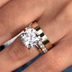 Elisa – Anillo de cristal con engaste solitario.