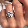 Elisa – Anillo de cristal con engaste solitario.