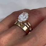 Johana – anillo solitario con diamante redondo.