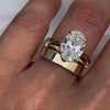 Johana – anillo solitario con diamante redondo.