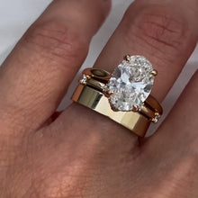Johana – anillo solitario con diamante redondo.